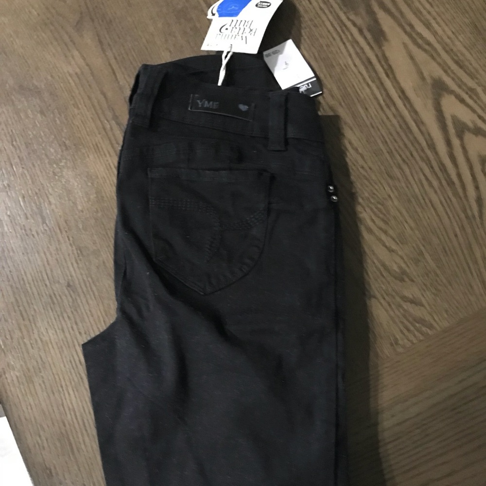 Hi rise black girls jeans